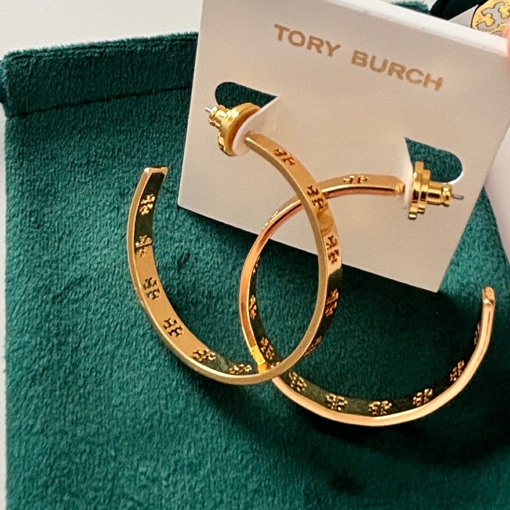 Tory Burch Hoop Earrings - Picture 7 of 8